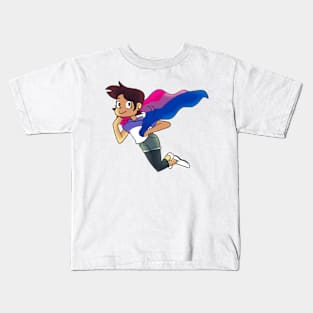 luz bi flag Kids T-Shirt